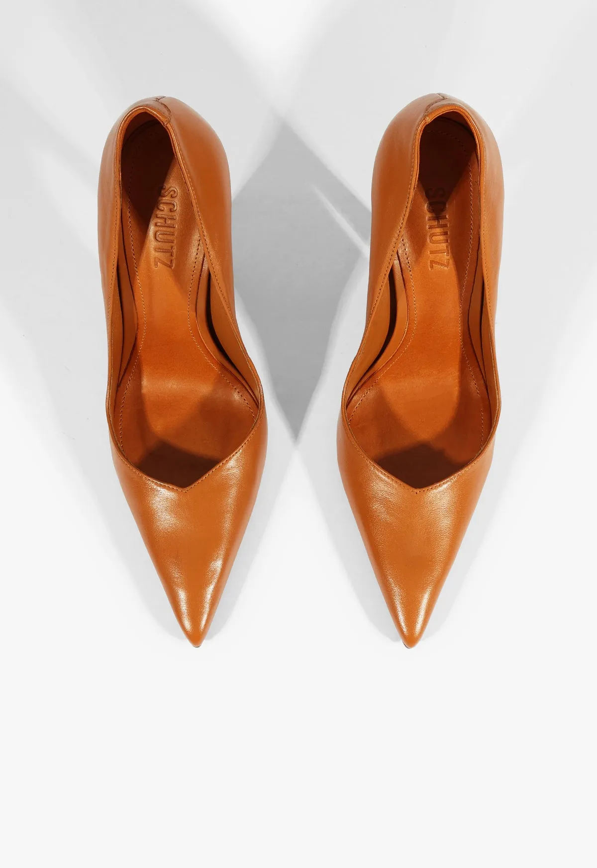 Forward Pulse Pure Look Lexi High Sculptural Brown Pump