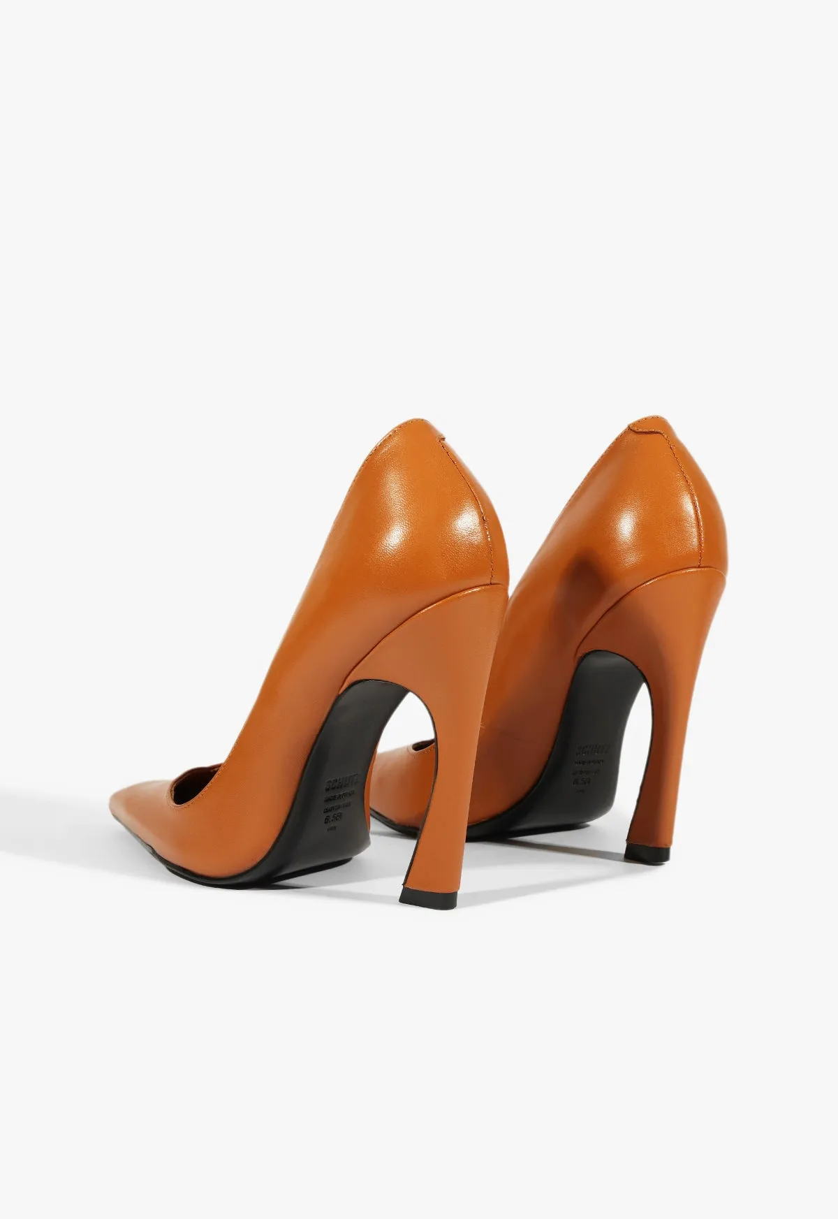 Lexi High Sculptural Brown Pump Fit To Live Everyday Uniform