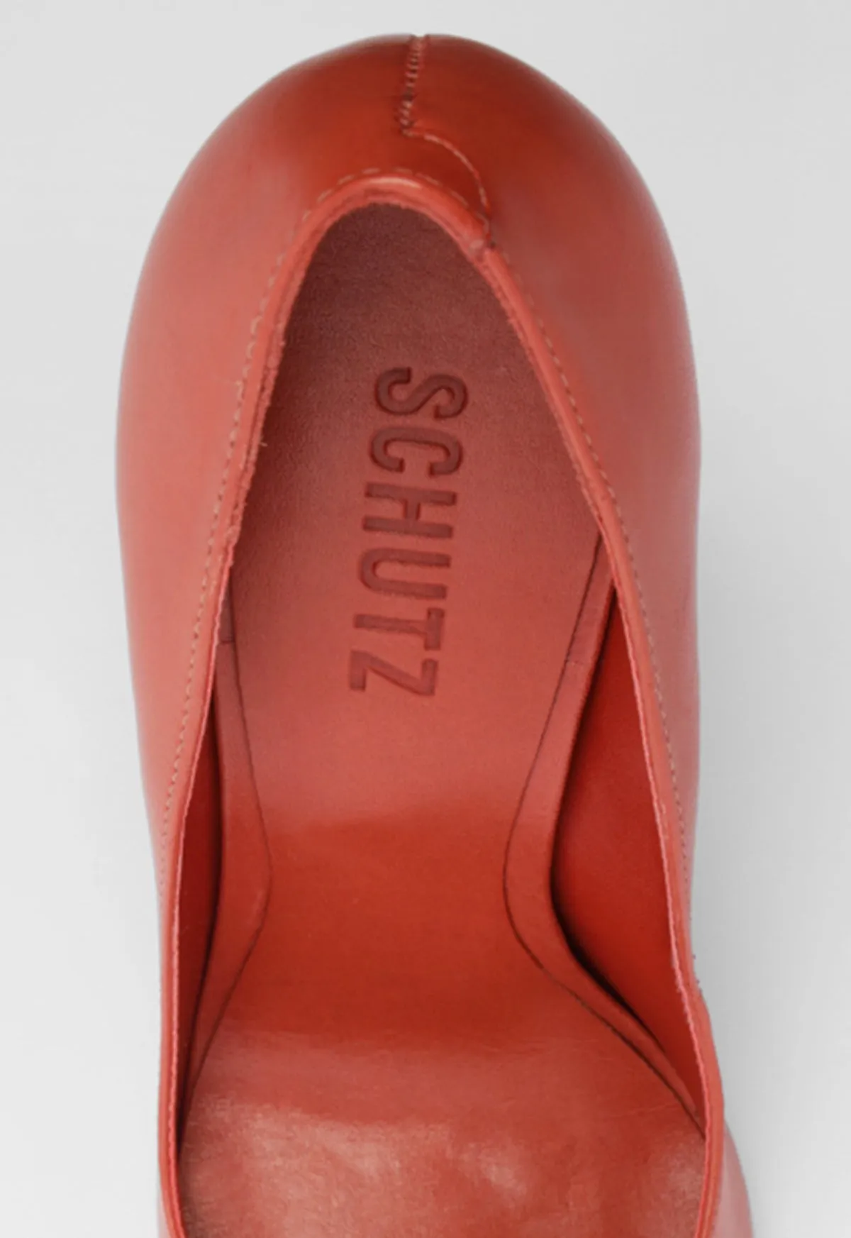 Lexi High Sculptural Red Pump Sleek Presence Refined Comfort