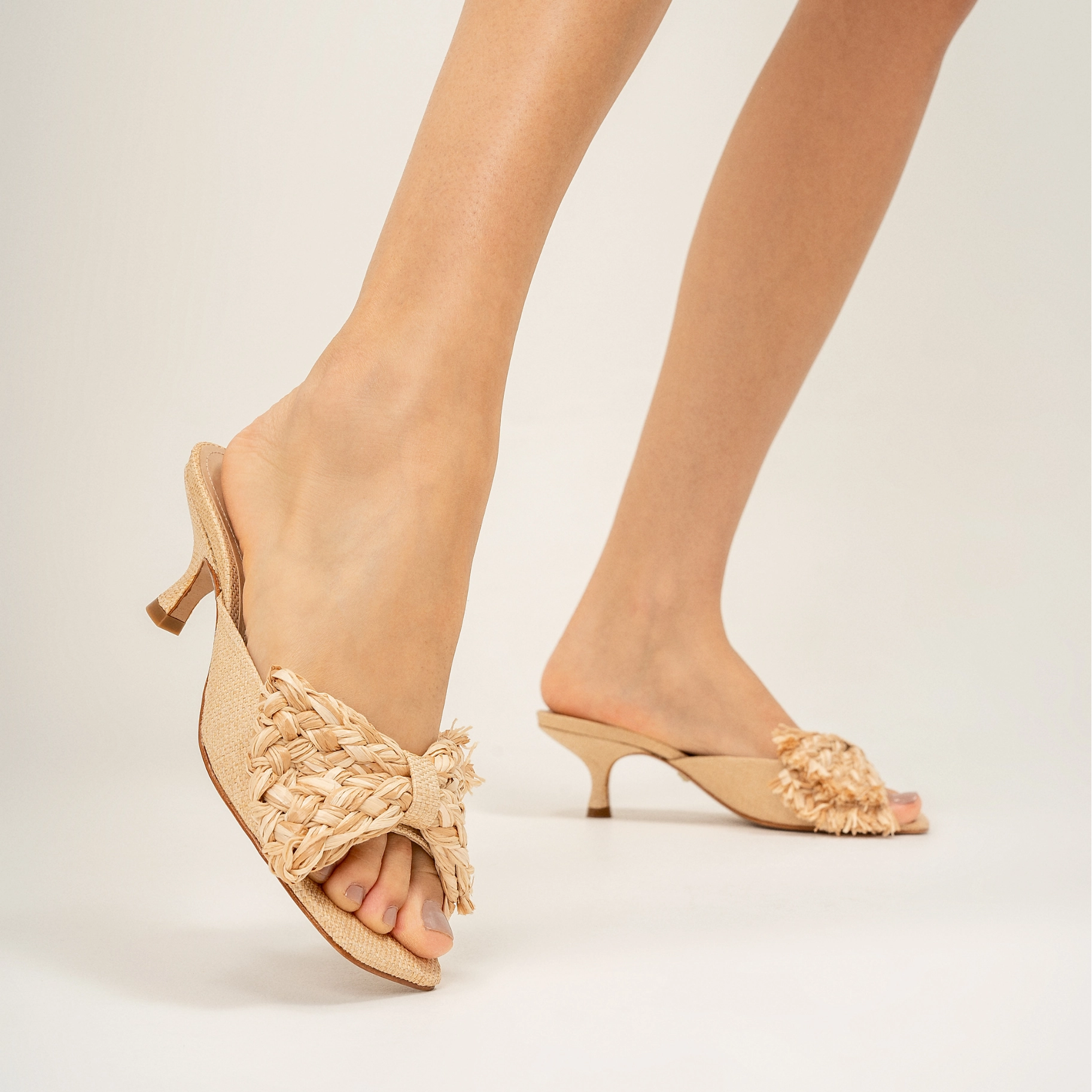 Layered Living Motion Elements Lienne Straw Sandal