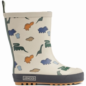 Express Yourself Liewood Dinosaurs / Mist Mason Thermo Rainboot