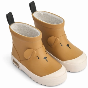 Your Mobile Look Designed For Days Liewood Golden Caramel Jesse Bear Thermo Rainboot