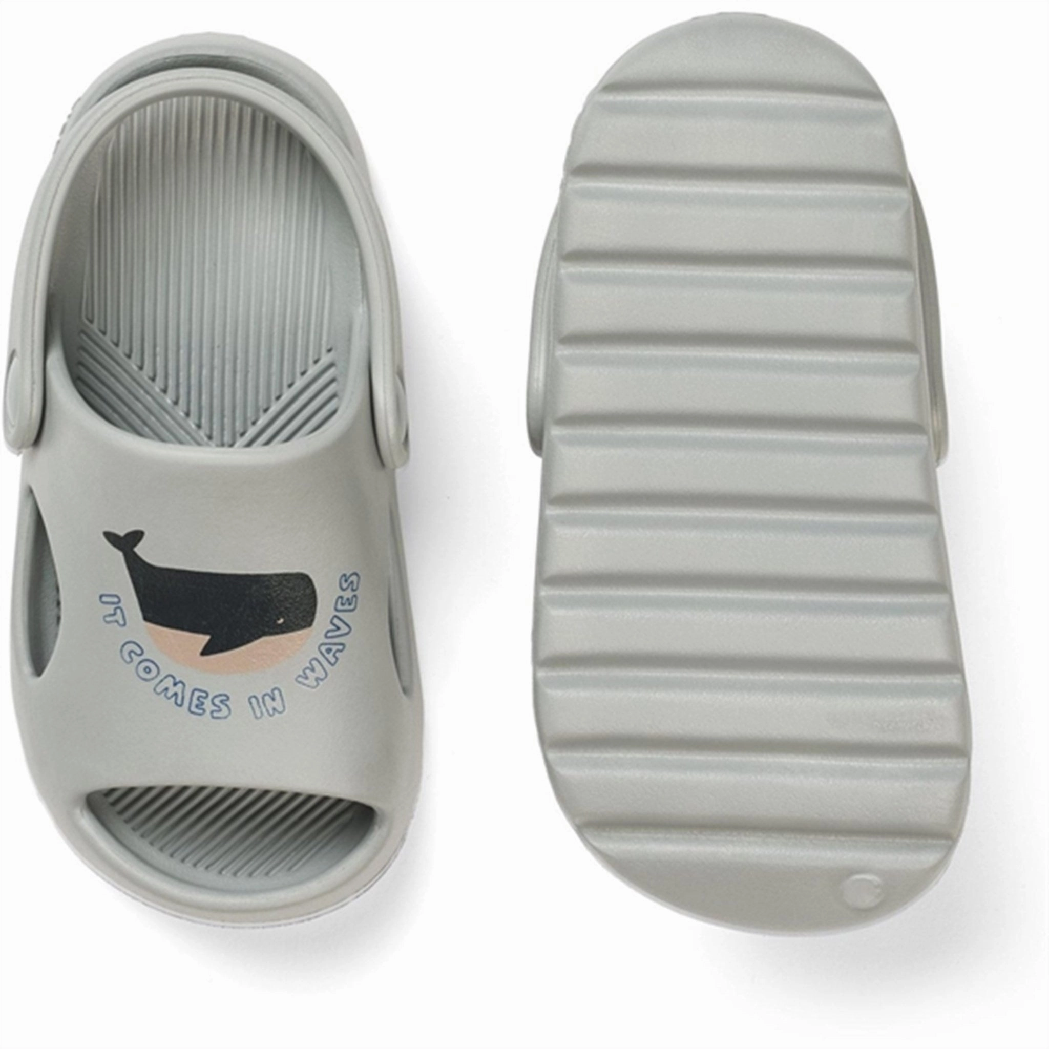 Progressive Outfit Go-Anywhere Style Liewood Morris Sandals Whales Cloud Blue
