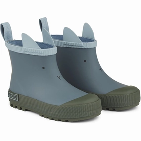 Adaptive Style Liewood Tekla Rubber Boots Rabbit/Whale Blue Mix