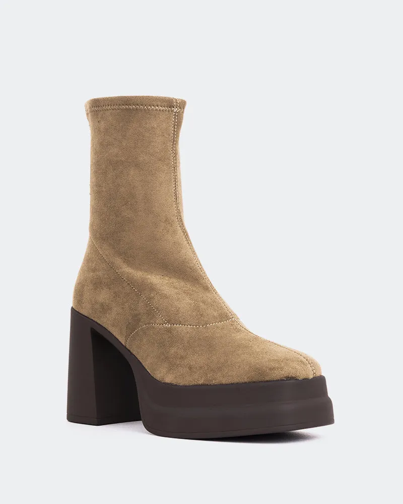 Voltera Taupe Suede Stretch Shift-Mode Functional Aesthetic