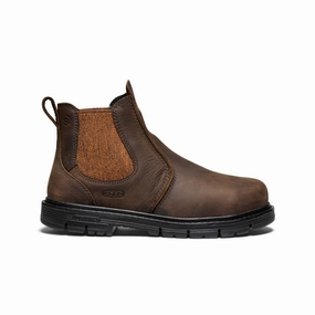 Women'S San Jose Chelsea 90 Heel Boot (Aluminum Toe)  |  Cascade Brown/Black Layered Utility
