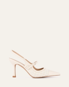 Future-Neutral Ascot High Heels Off White Tweed