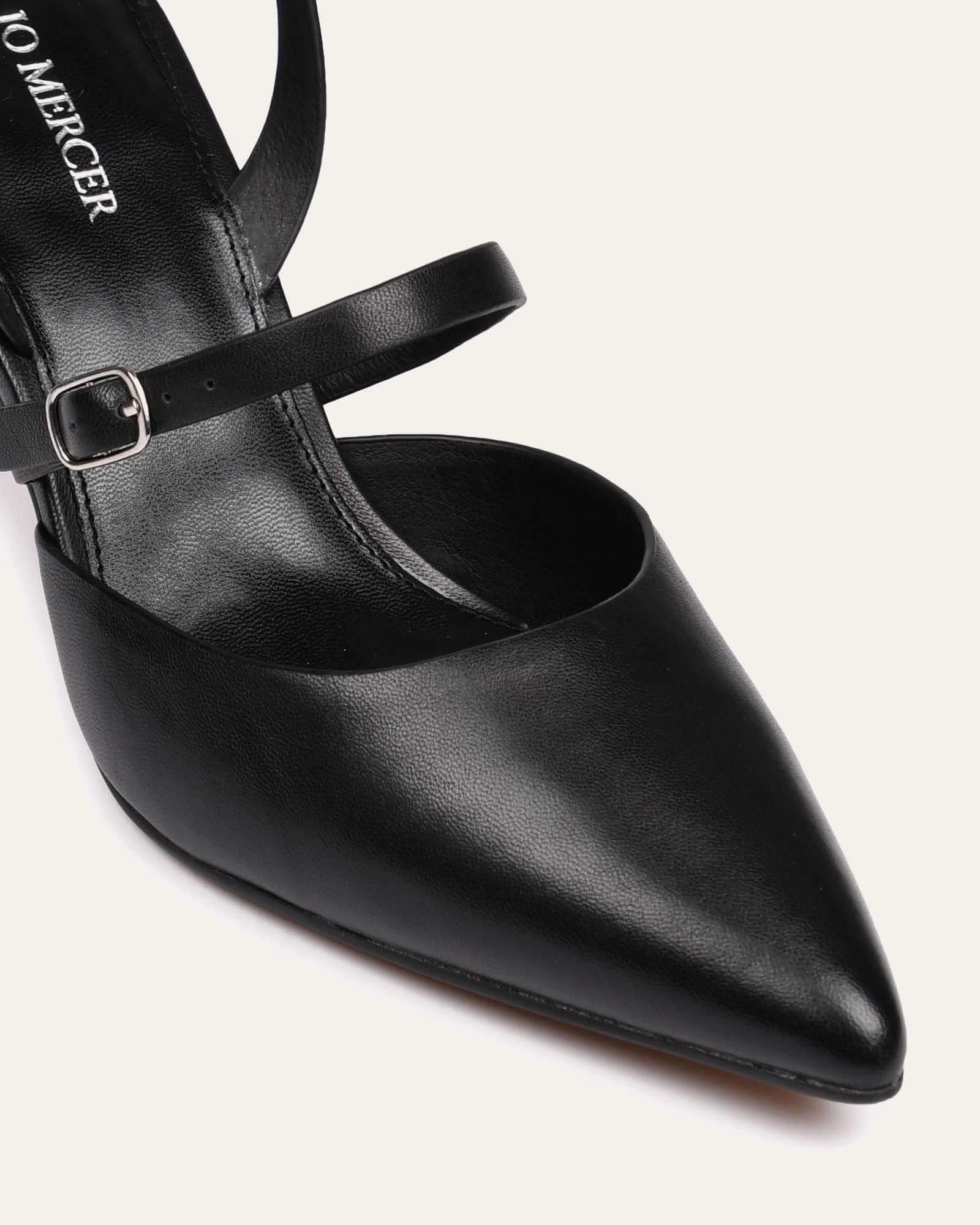 Adaptive Gear Flexible Everyday Karina Mid Heels Black Leather