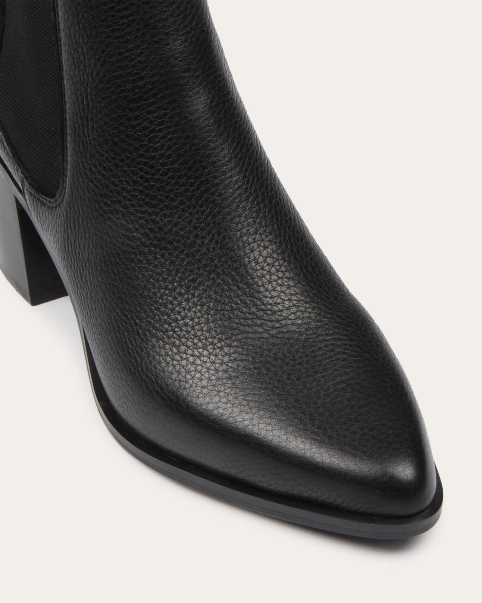 Allure Mid Ankle Boots Black Leather Layer With Ease Go-Mode Ready