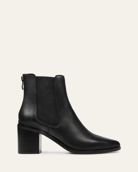 Refined Versatility Multi-Context Style Allure Mid Ankle Boots Black Leather