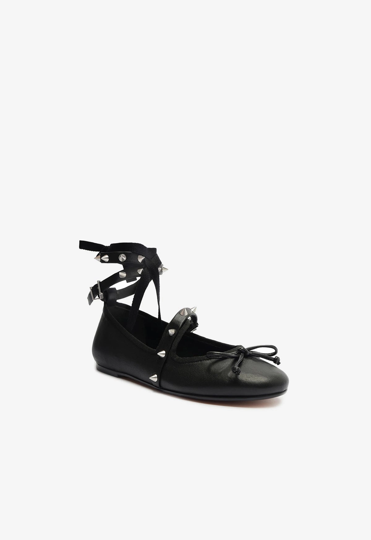 Larissa Lace Up Leather Flat Function-Refined Modular Wear