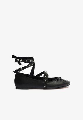 Larissa Lace Up Leather Flat Clean-Life Gear Urban Focus