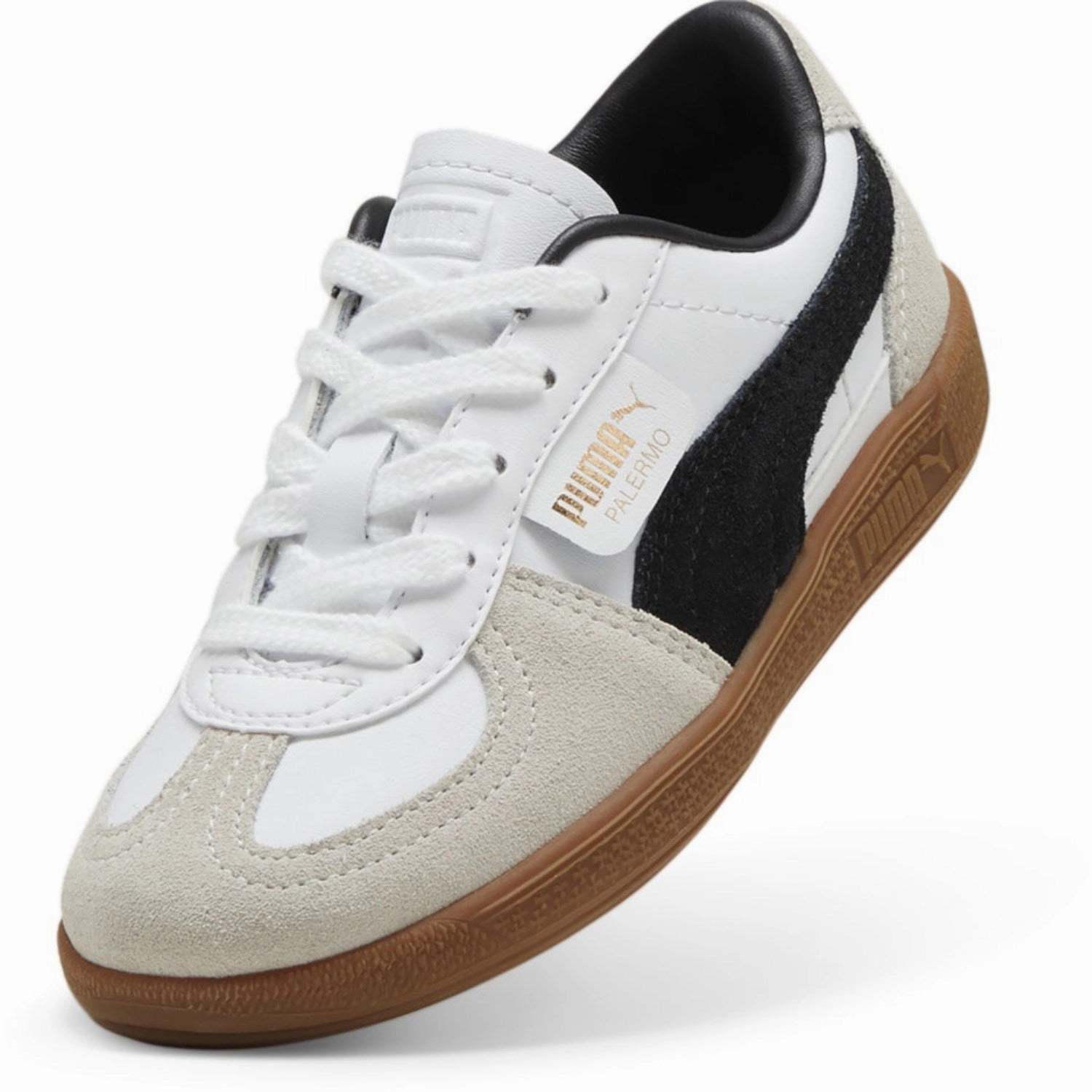 Puma White Palermo Lth Ps Sneakers Clarity In Motion
