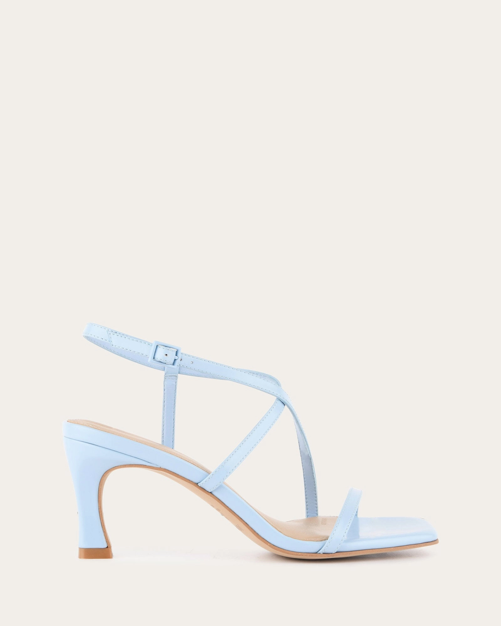 Jockey High Heel Sandals Sky Blue Leather New Urbanism Movement Readywear