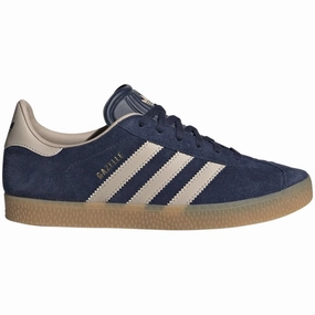 Modern Essentials Adidas Originals Gazelle J Sneakers Night Indigo / Wonder Taupe / Gum