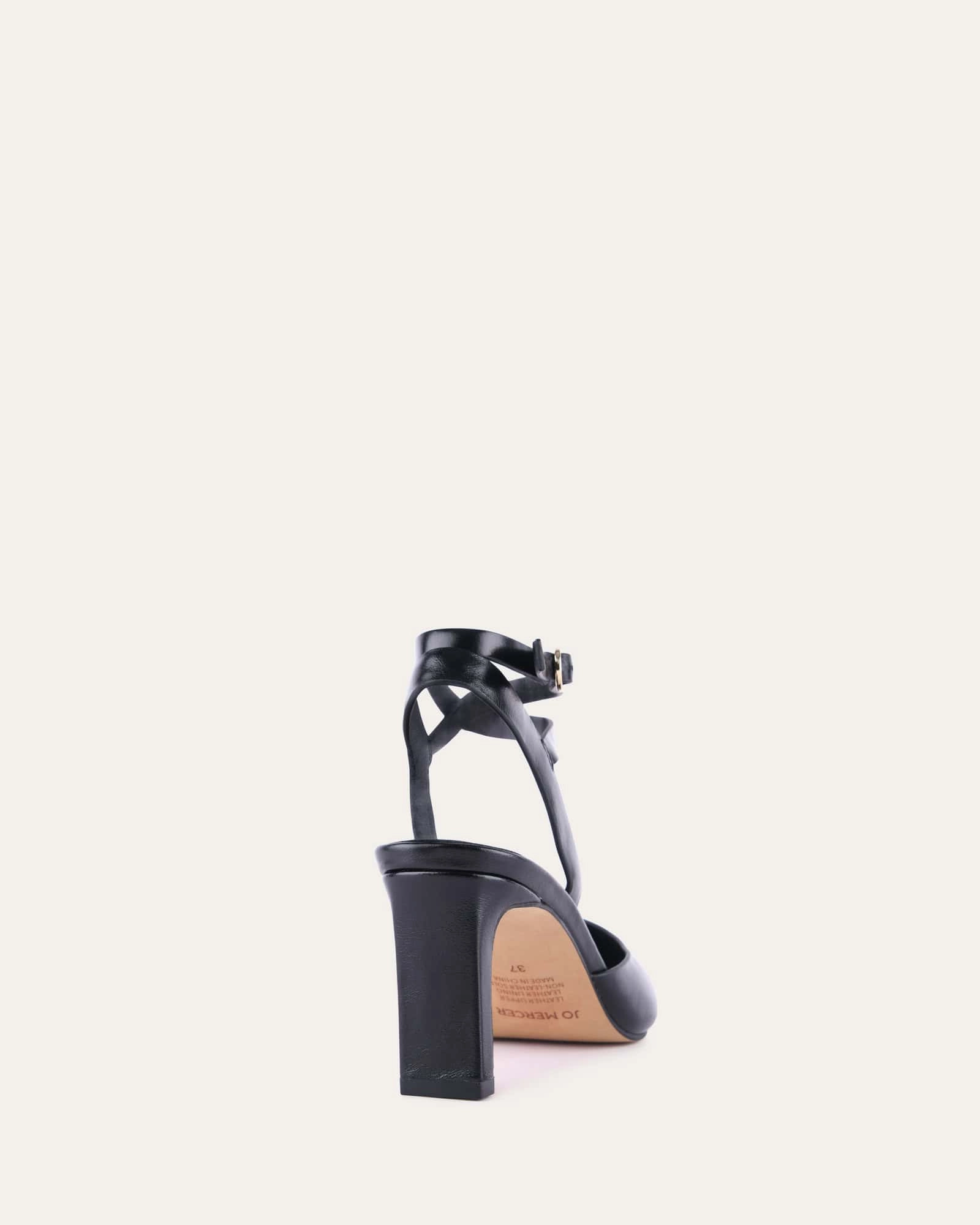 Flow With Confidence Khloe Mid Heels Black Leather