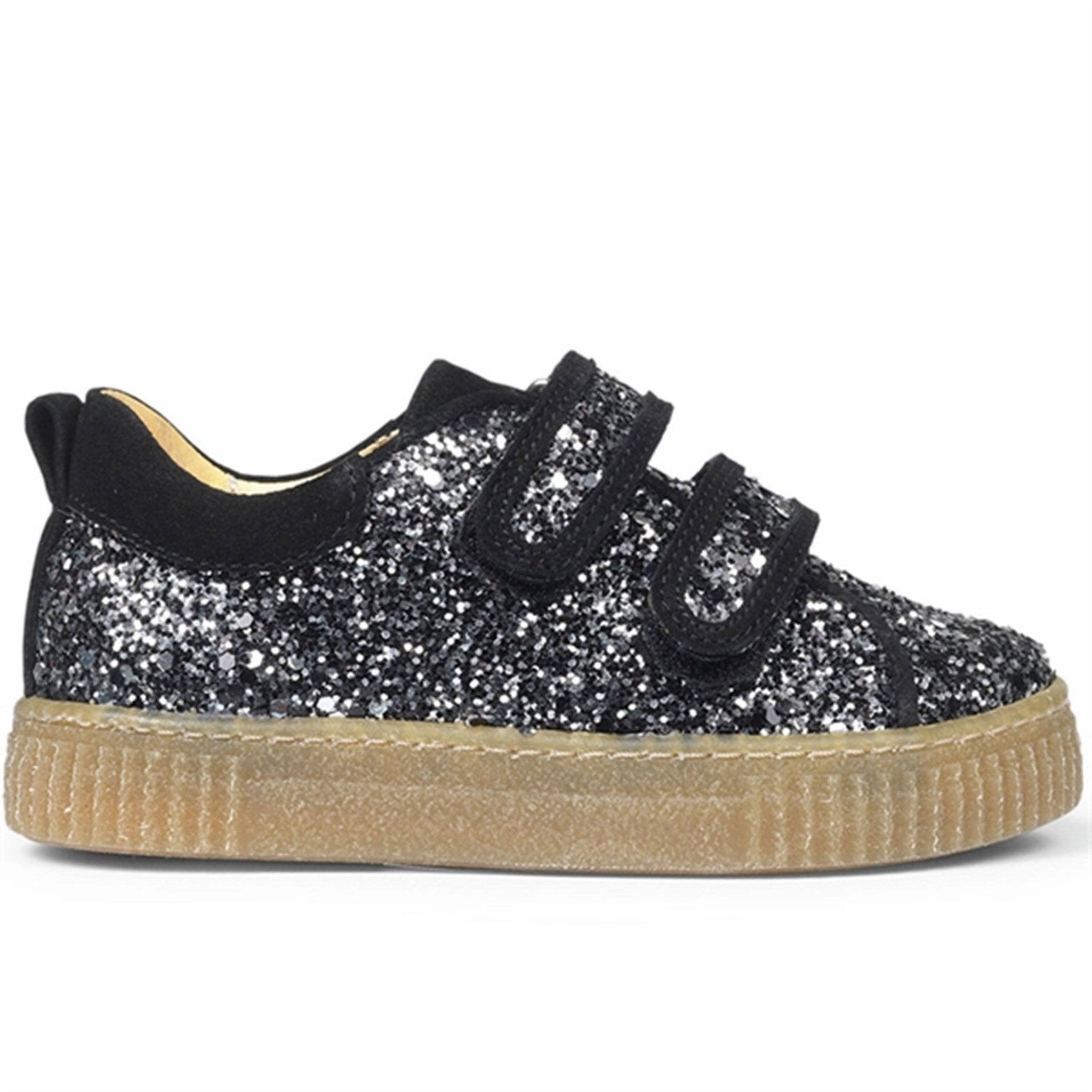 Angulus Sneakers W Velcro Grey Glitter/Black Your Fit System