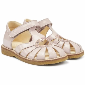 Go Anywhere Angulus Hjerte Sandals Pale Rose/Rose Glitter