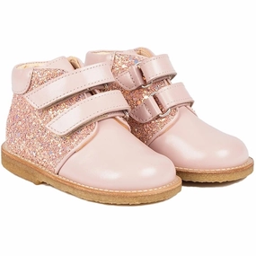 Daily-Ready Angulus Starter Shoe Pale Rose/Rose Glitter