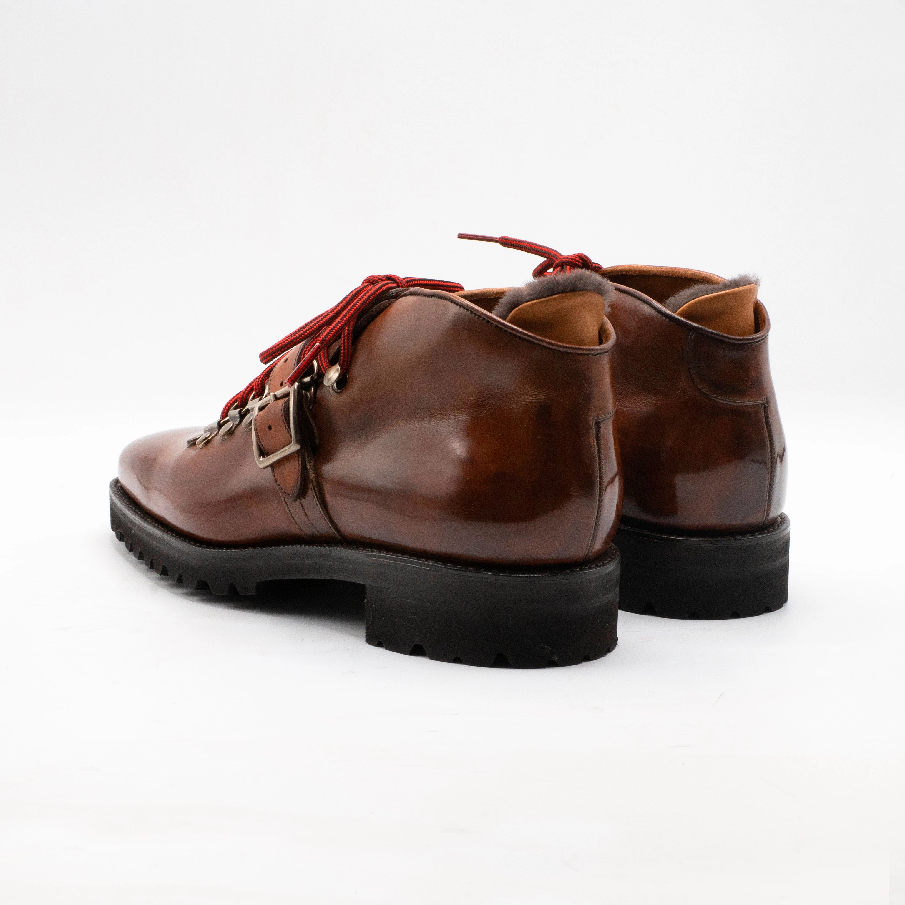Borcego Mountain Boot With Strap - Antique Brown Mindful Wear