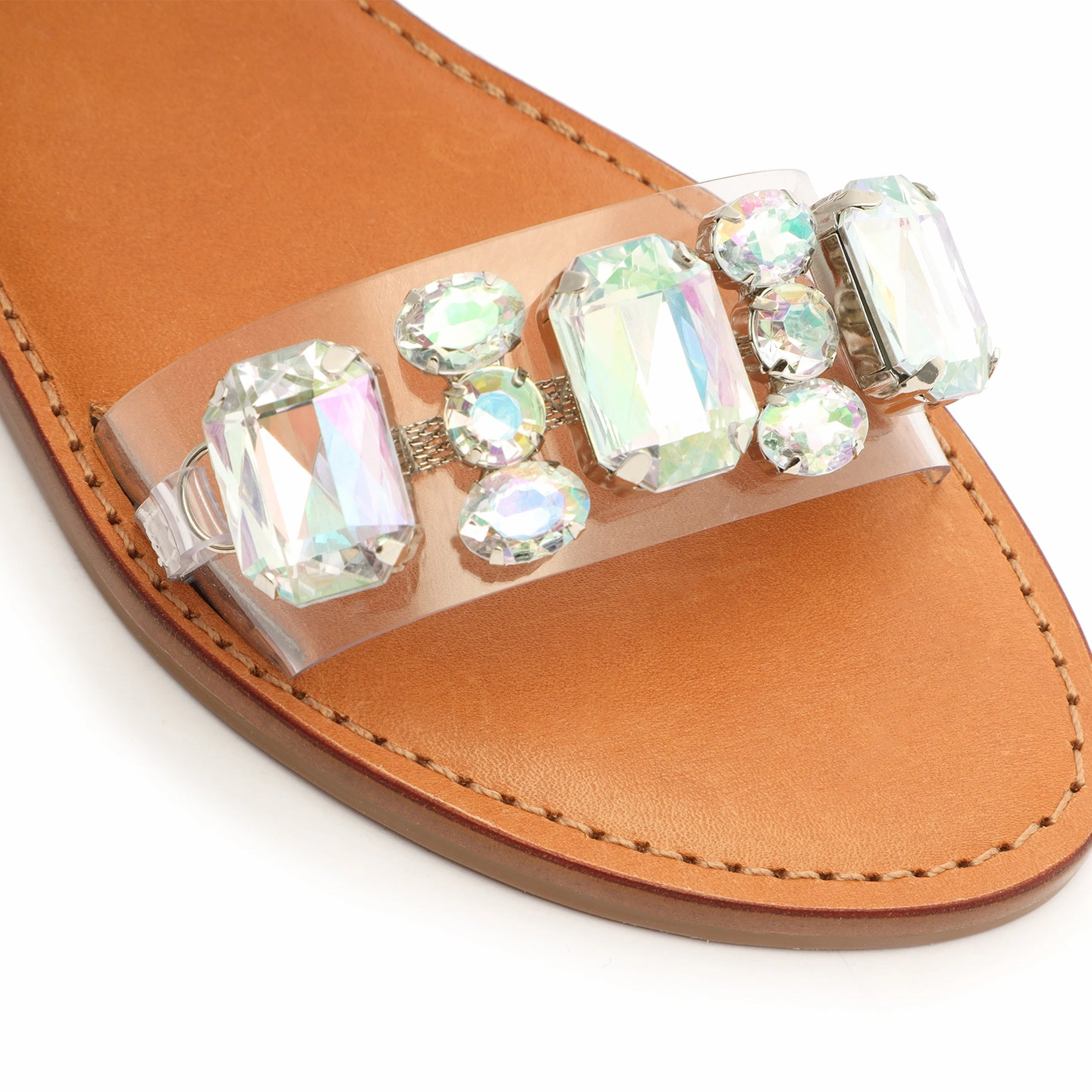 Chloe Vinyl & Nappa Leather Sandal Refined Streetwear