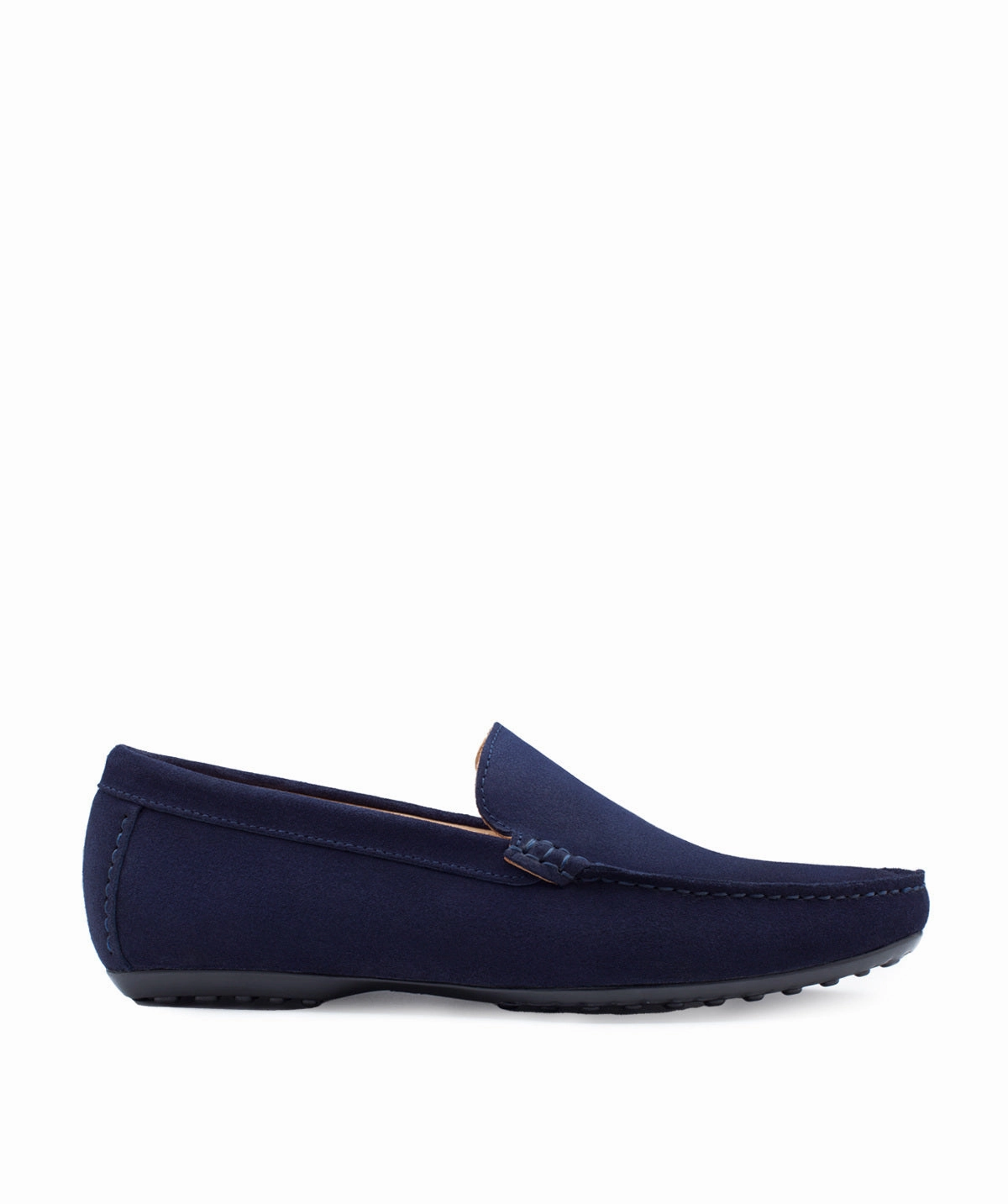 Soft Impact Dandy Navy Blue Suede Calfskin Moccasin