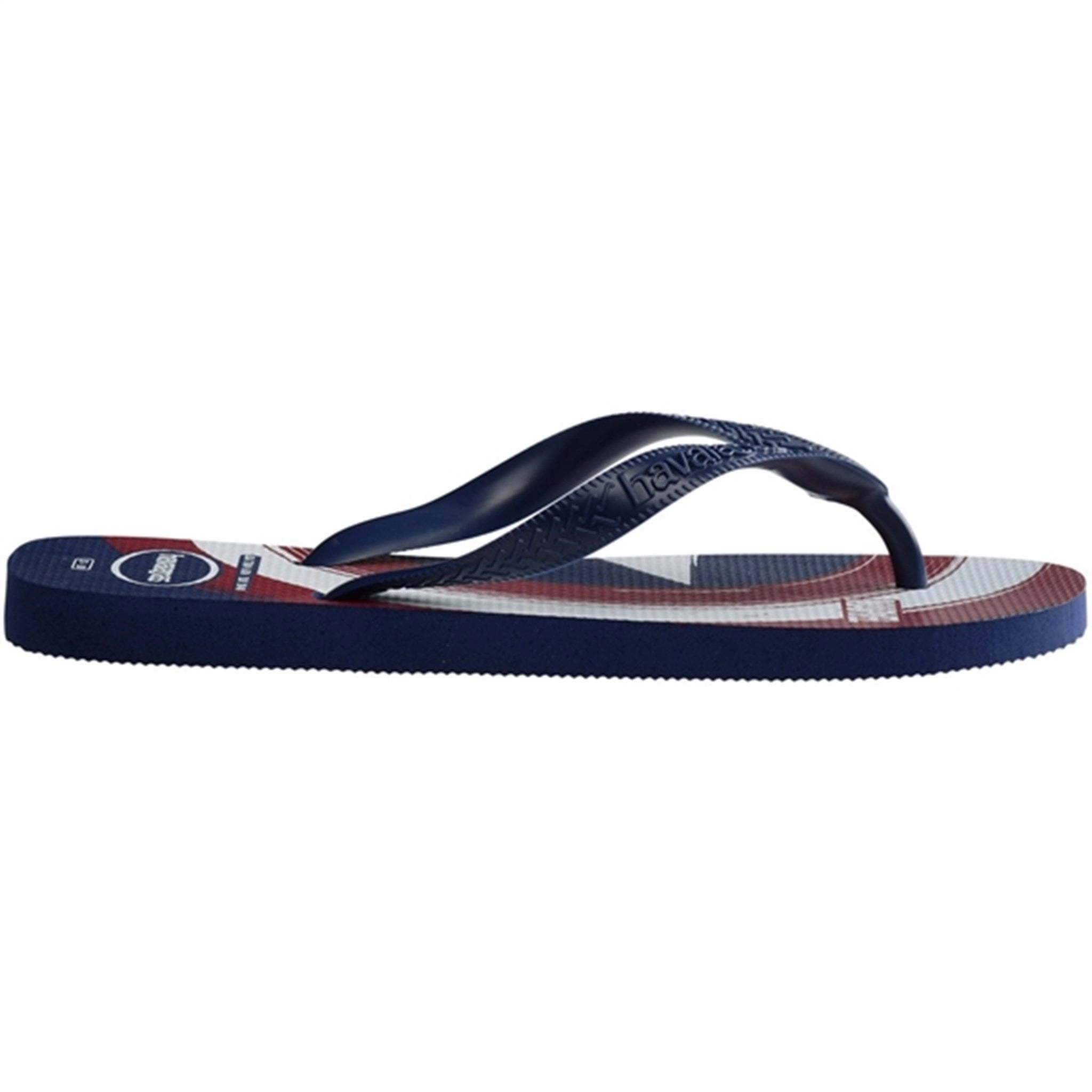 Tailored For Life Movement-Inspired Havaianas Sandals Top Marvel Logomania Navy/Navy