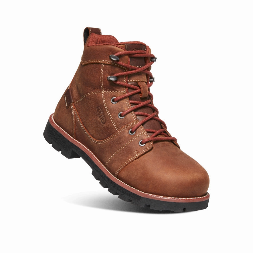 Women'S Seattle 6" Waterproof Boot (Aluminum Toe)  |  Gingerbread/Black Precision-Made Precision-Fit