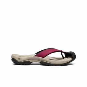 Go-Mode Ready Women'S Waimea Leather Flip-Flop  |  Beaujolais