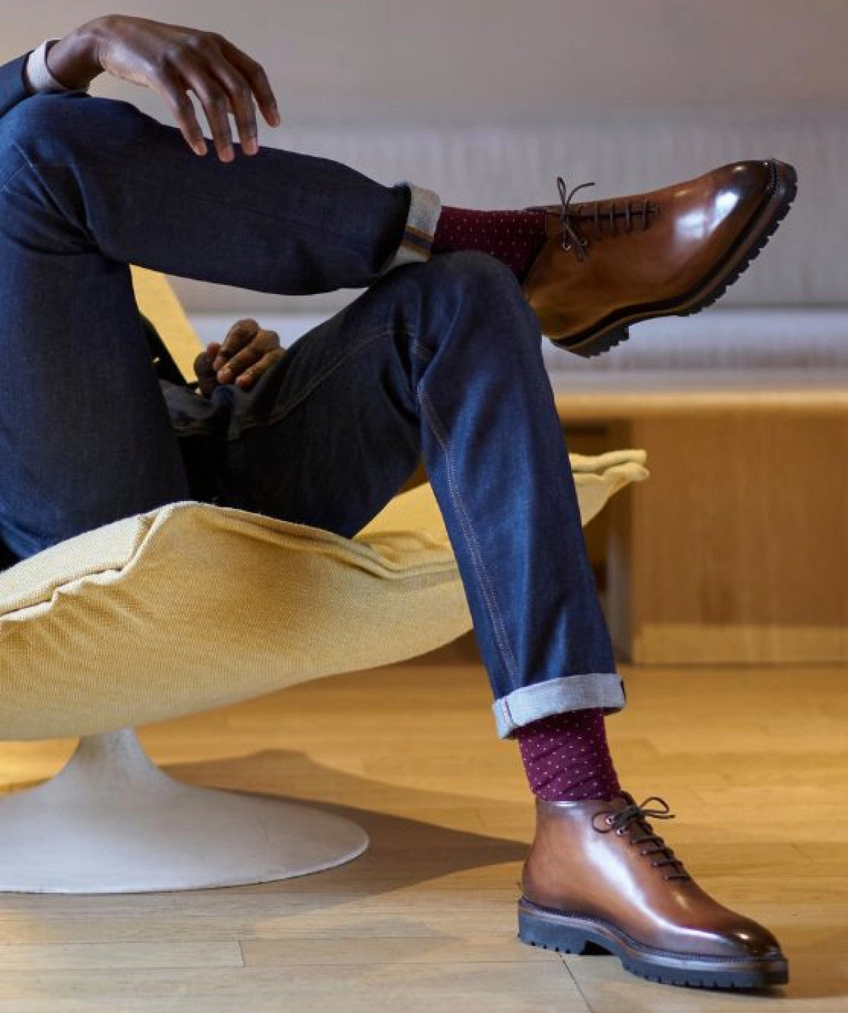 Emilio Patinated Brown Ankle Boots Designed To Shift Living In Style