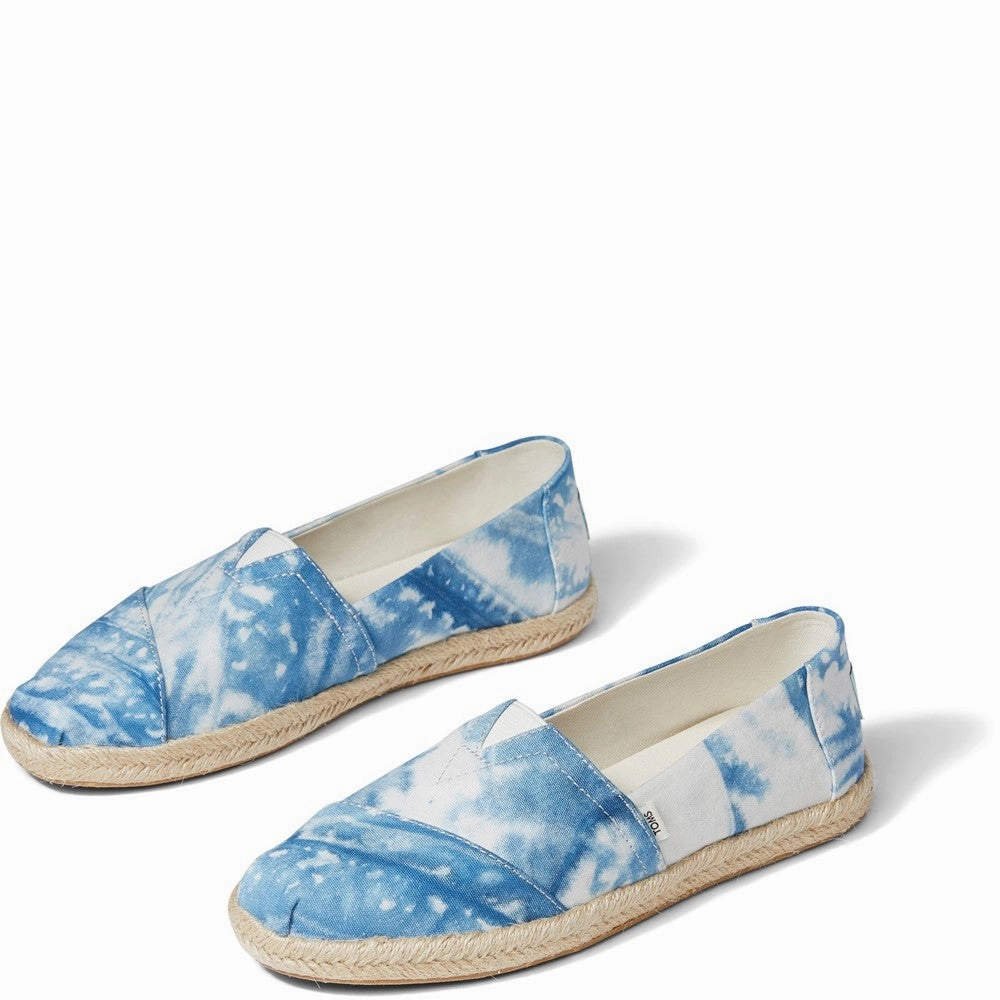Toms Alpargata Rope Dyed Indigo Tie Dye Refined To Move Move-Ready Looks