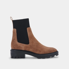 Modern Casuals Clean Dailywear Linza Boots Dk Brown Suede