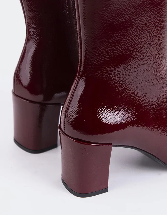 Lioni Burgundy Naplack Sleek Comfortwear Style Without Noise
