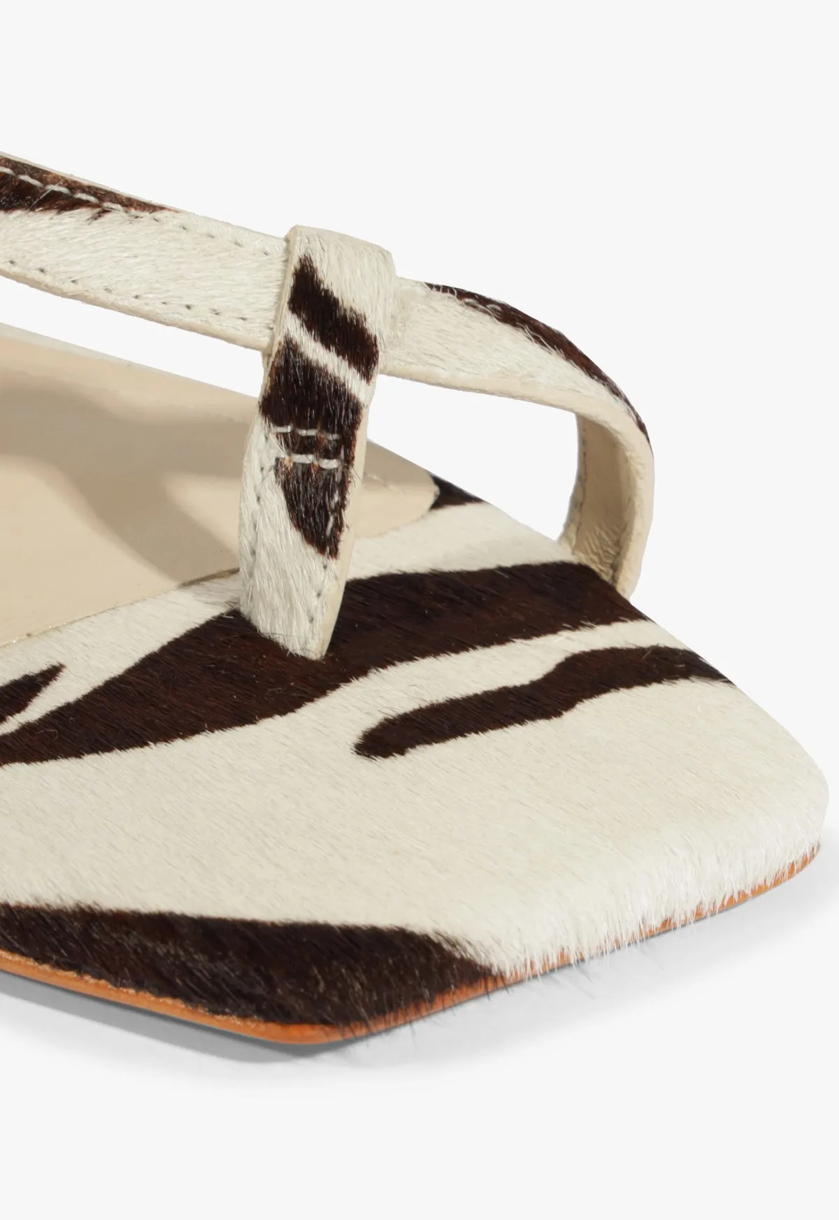 Lisa Animal Print Leather Flat Sandal Elevate Your Day