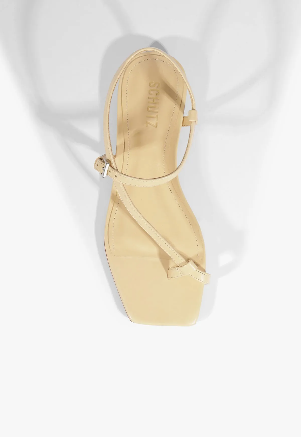 Optimized Outfit Clean Attitude Lisa Beige Suede Flat Sandal