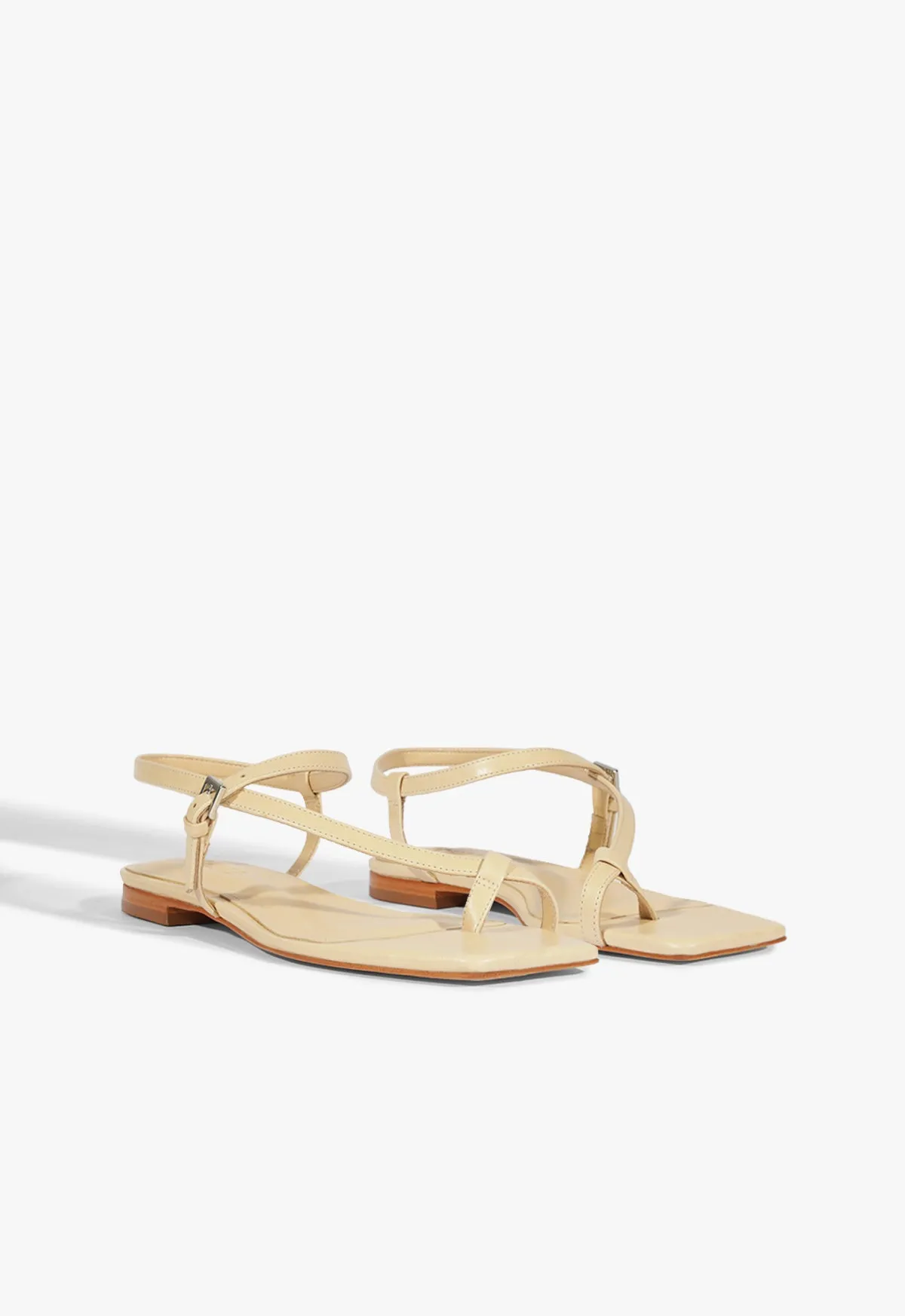 Your New Core Lisa Beige Suede Flat Sandal