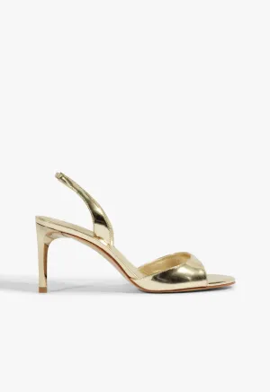 Scarlett Sling Mid Metallic Sandal Shape Your Day