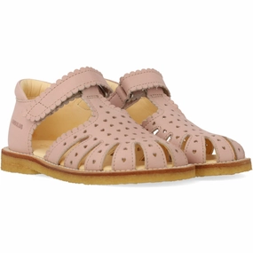 Downtown Vibe Angulus Rosebud Sandal Med Mini-Hjerter Og Velcro Closure