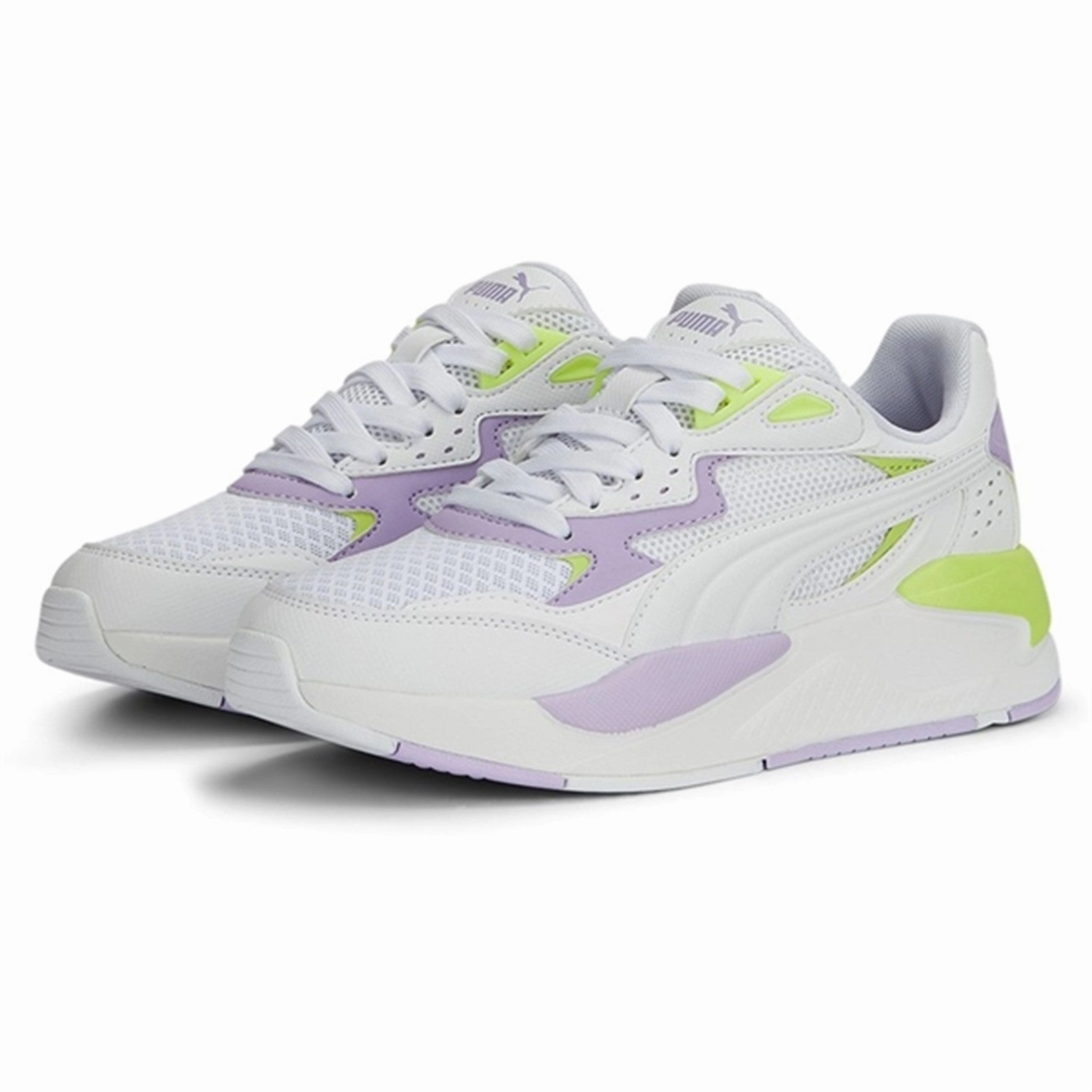 Go-Everywhere Neutral Layers Puma X-Ray Speed Play Jr White-Vivid Violet-Lily Pad Sneakers