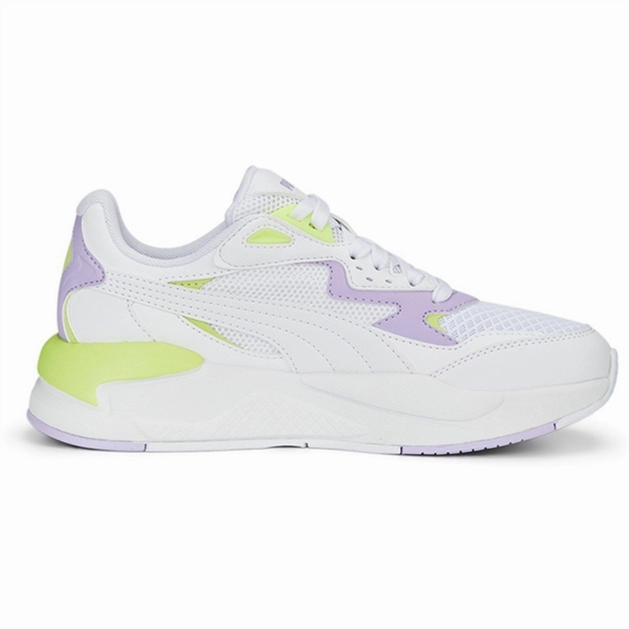 Authentic Motion The New Essential Puma X-Ray Speed Play Jr White-Vivid Violet-Lily Pad Sneakers