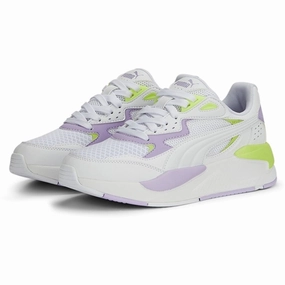 Go-Everywhere Neutral Layers Puma X-Ray Speed Play Jr White-Vivid Violet-Lily Pad Sneakers