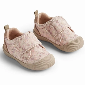 Wheat Shoe Prewalker Velcro Kei Print Clam Multi Flowers Smart Layering Lightweight Living