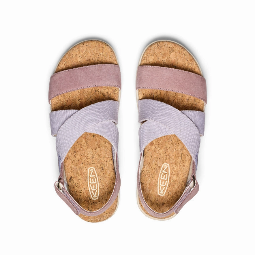 Women'S Elle Criss Cross Sandal  |  Thistle/Toadstool Adapt-Fit Gear Effortless Fit