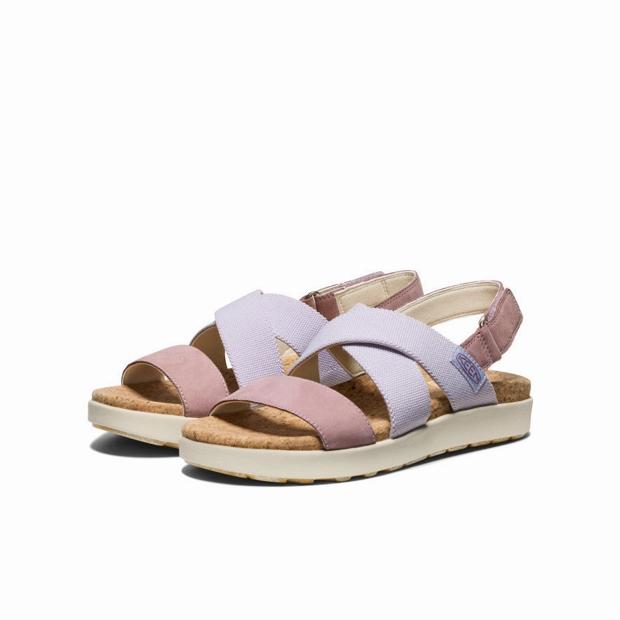 Core-Centric Women'S Elle Criss Cross Sandal  |  Thistle/Toadstool