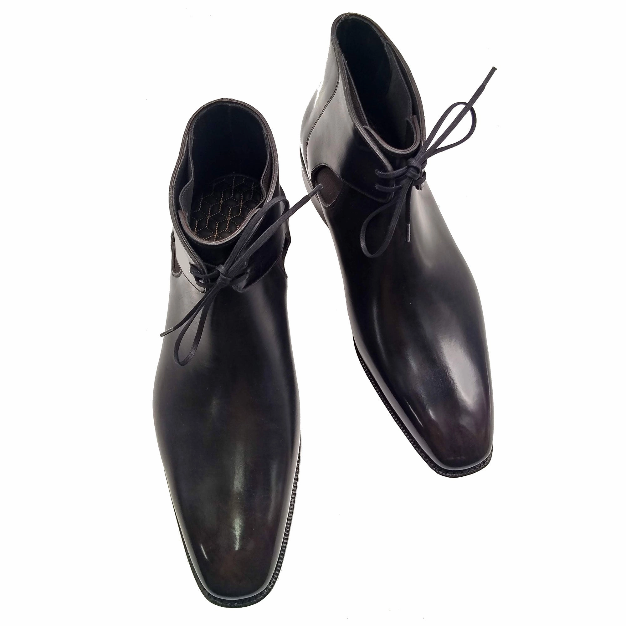 Decon Chelsea Boot - Black And Grey Patina Life In Layers