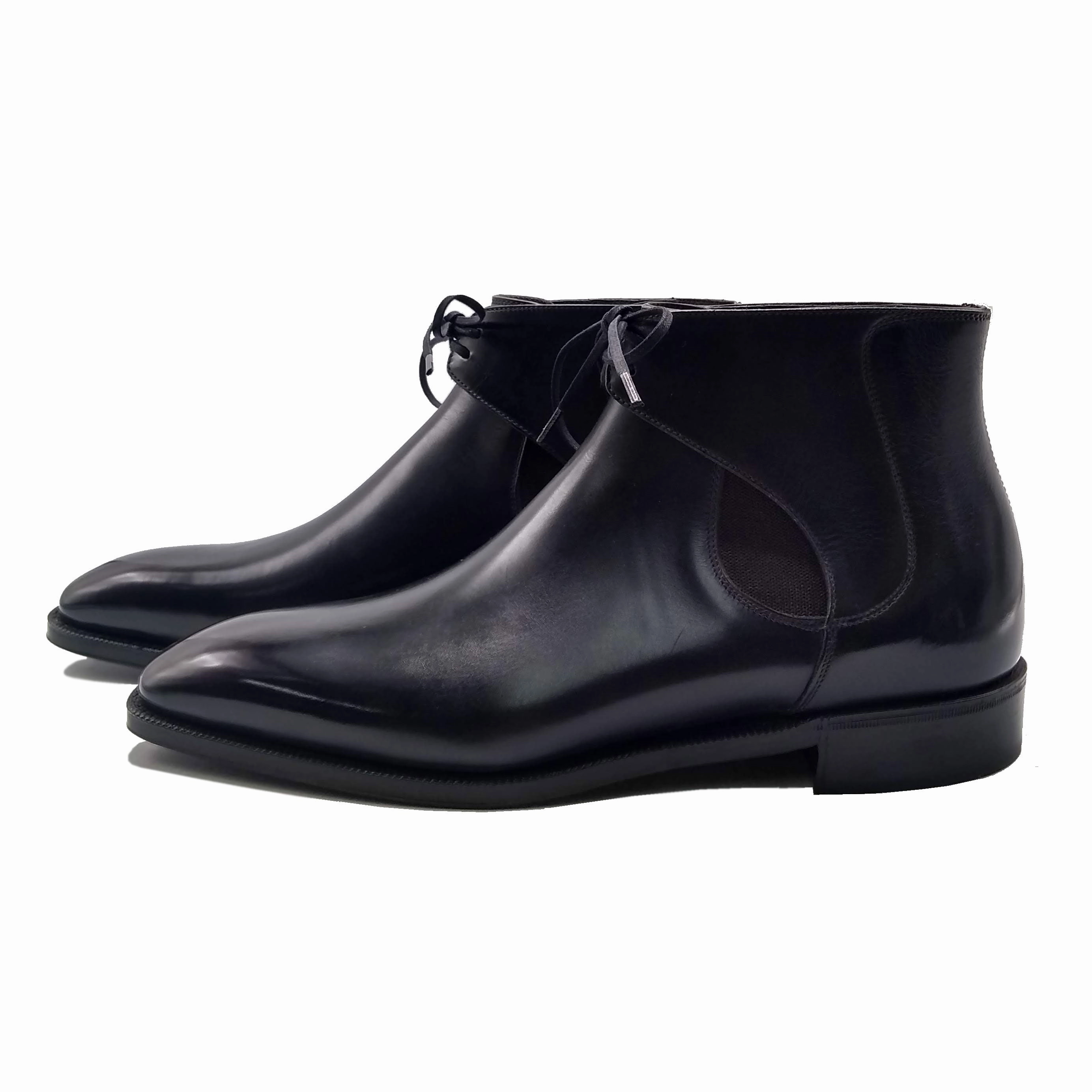 Modern Evolution Decon Chelsea Boot - Black And Grey Patina