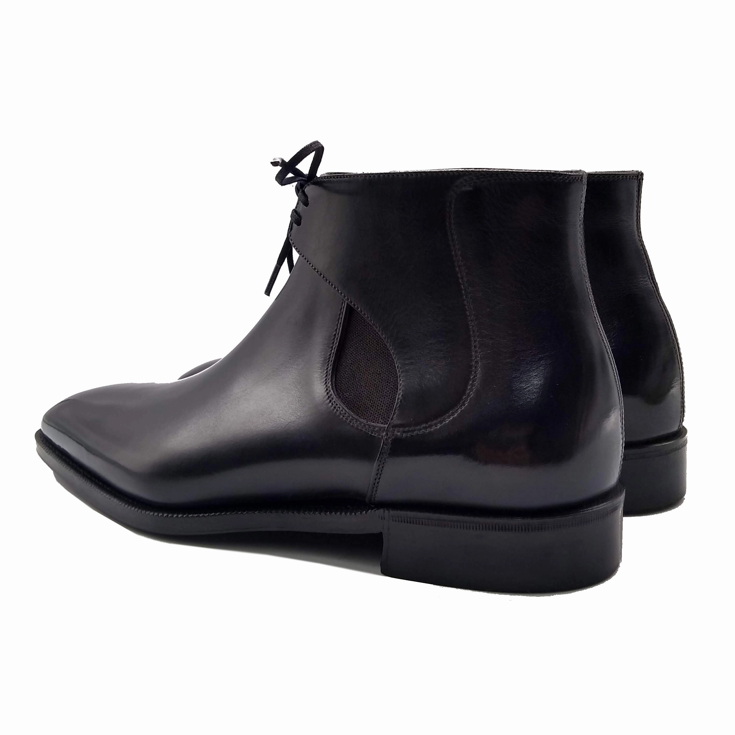 Bold Comfort Decon Chelsea Boot - Black And Grey Patina