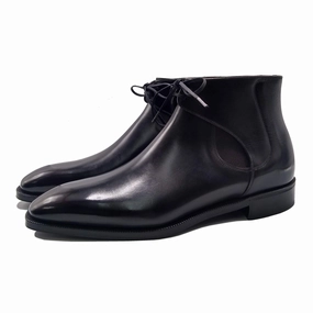 Understated Utility Clean Direction Decon Chelsea Boot - Black And Grey Patina