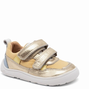 Bisgaard Gold Barefoot Elroy First Step Shoe Streamlined Edge Crafted To Wear