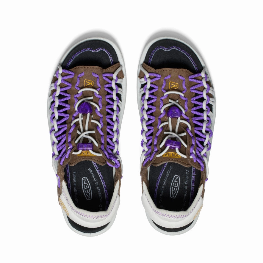 Ready For Change Purpose-Ready Women'S Uneek Ii Open Toe X Emmi  |  Dark Earth/Tillandsia Purple